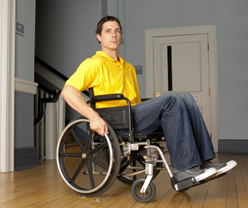 Wheelchair in house